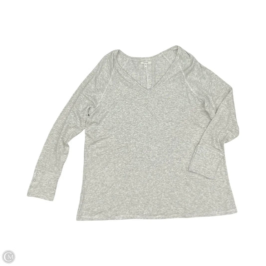 Top Long Sleeve By Maurices In Grey, Size: 2x