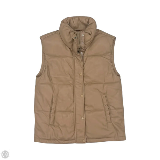 Vest Puffer & Quilted By Abercrombie And Fitch In Tan, Size: M