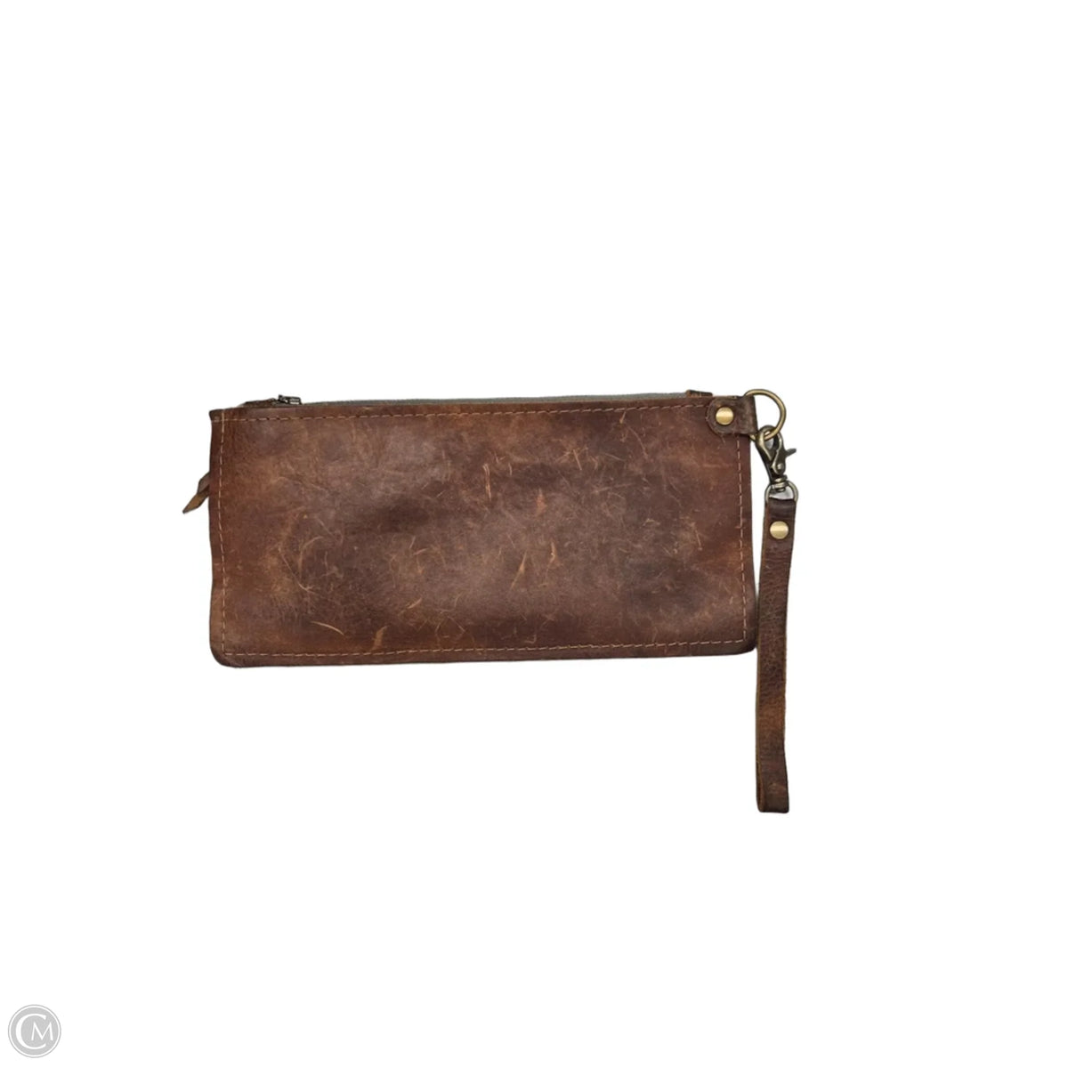 Wristlet Leather By Clothes Mentor, Size: Medium