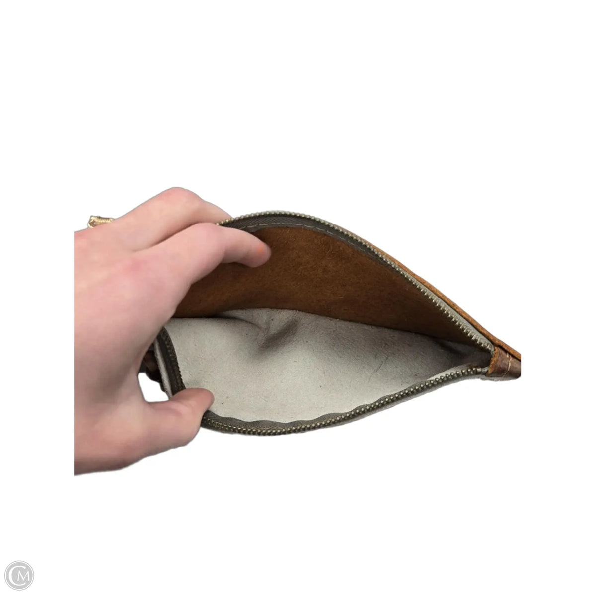 Wristlet Leather By Clothes Mentor, Size: Medium