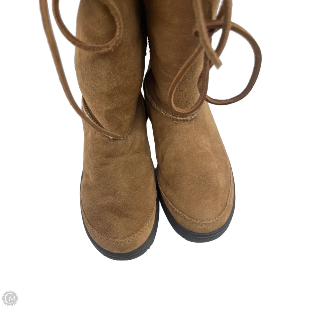 Boots Designer By Ugg In Brown, Size: 6