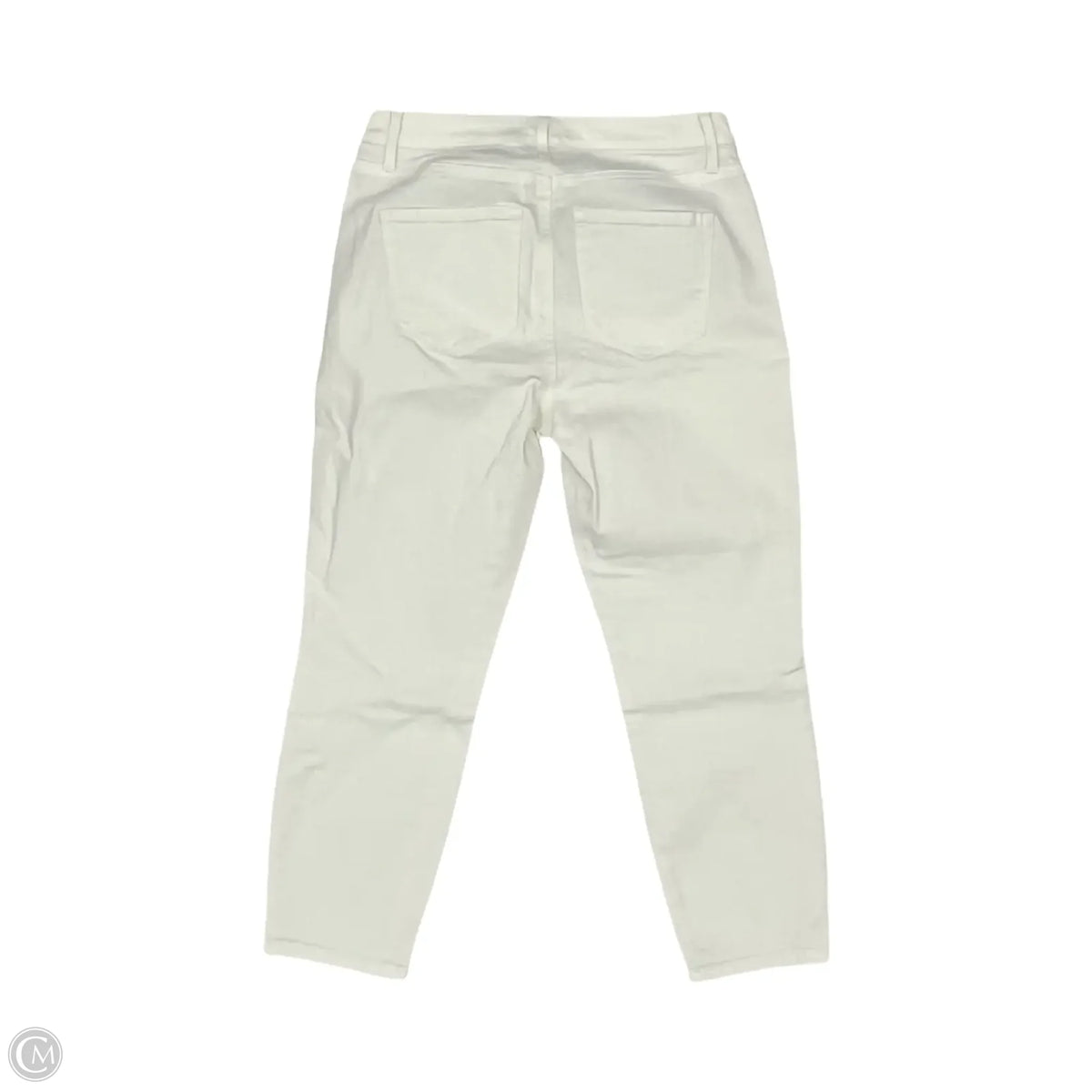 Jeans Cropped By Talbots In White Denim, Size: 4p