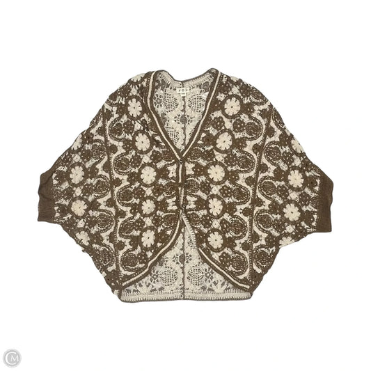 Poncho By Pol In Brown & Tan, Size: Osfm