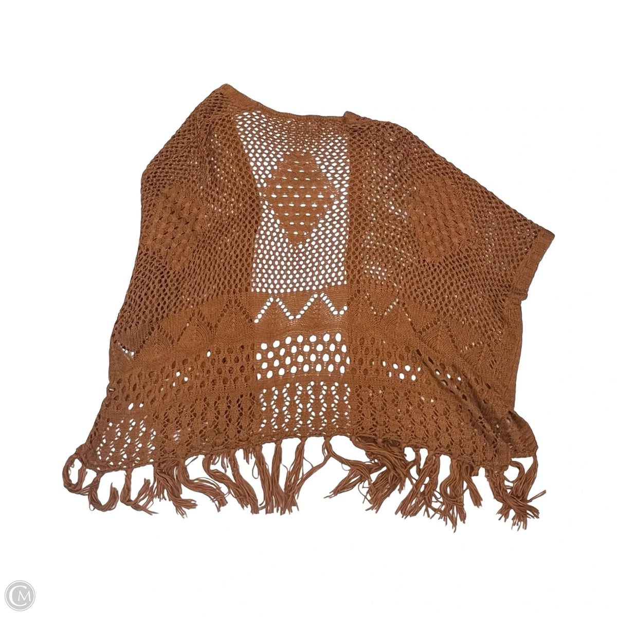 Shawl By Clothes Mentor In Brown, Size: S