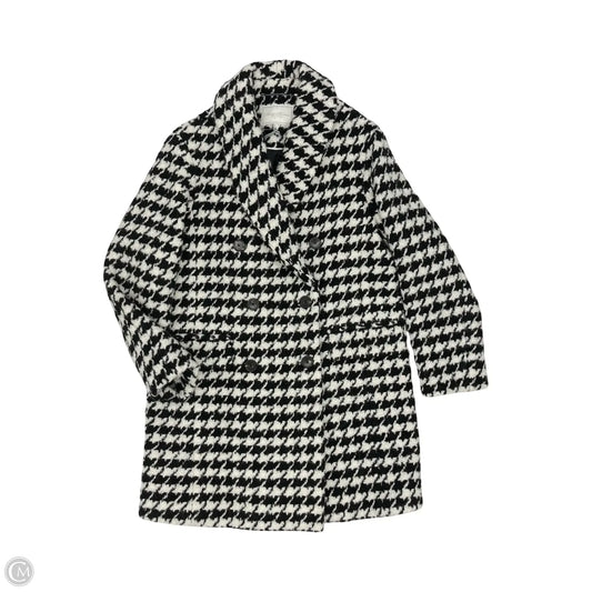 Coat Wool By Brooks Brothers In Black & White, Size: M