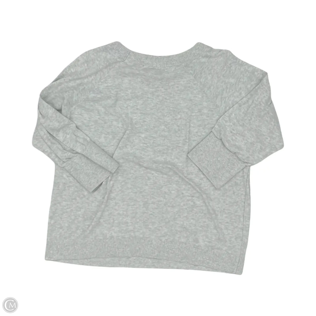 Top 3/4 Sleeve By Loft In Grey, Size: L