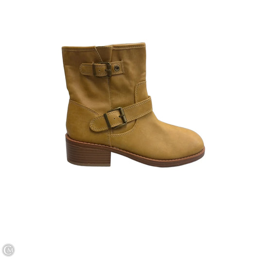 Boots Ankle Heels By Wild Pair In Tan, Size: 7.5