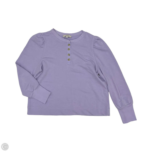 Top Long Sleeve By Loft In Purple, Size: Xl