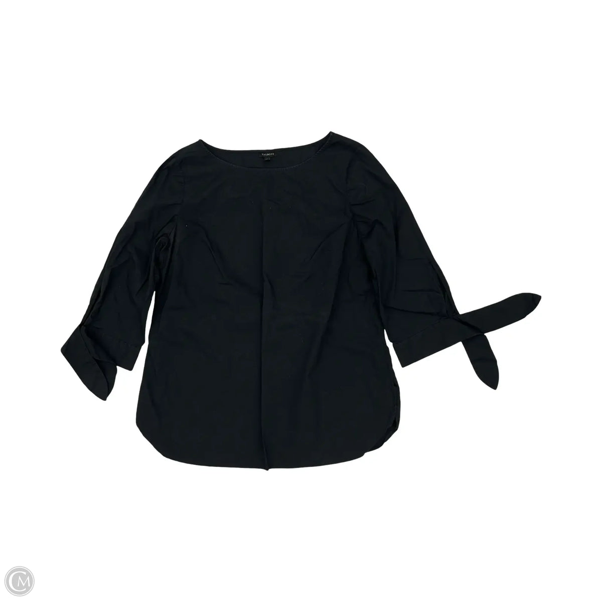 Blouse Long Sleeve By Talbots In Black, Size: L