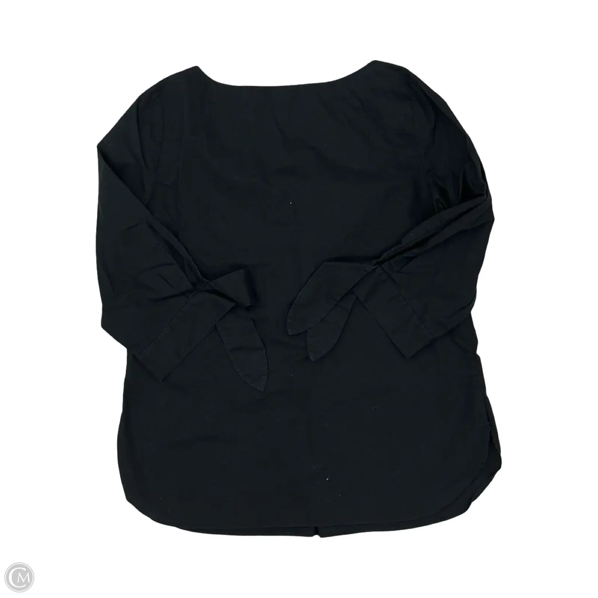 Blouse Long Sleeve By Talbots In Black, Size: L