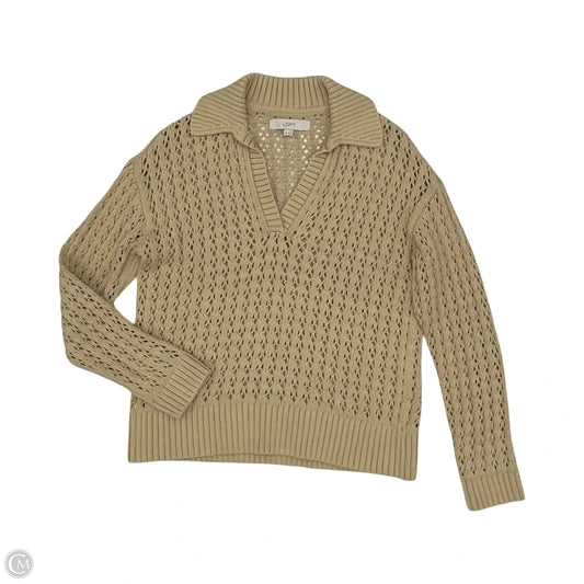 Sweater By Loft In Tan, Size: Xs