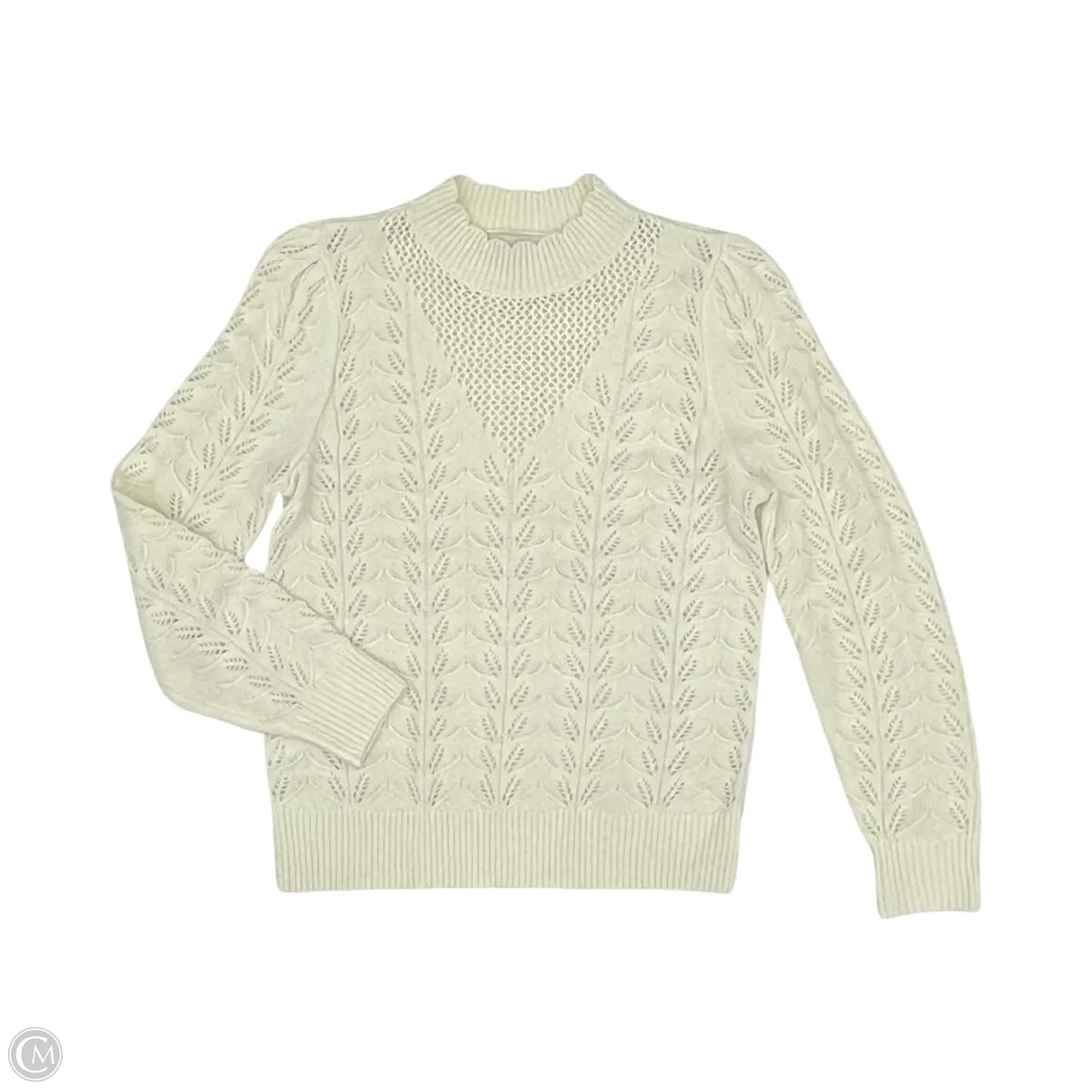 Sweater By Loft In Cream, Size: S