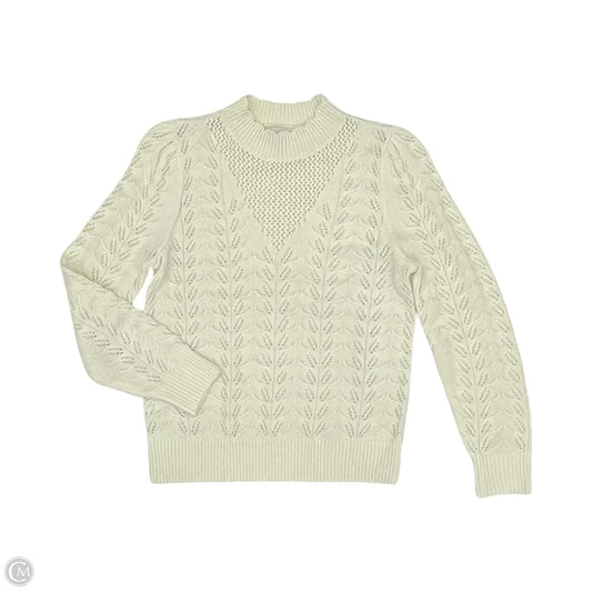 Sweater By Loft In Cream, Size: S
