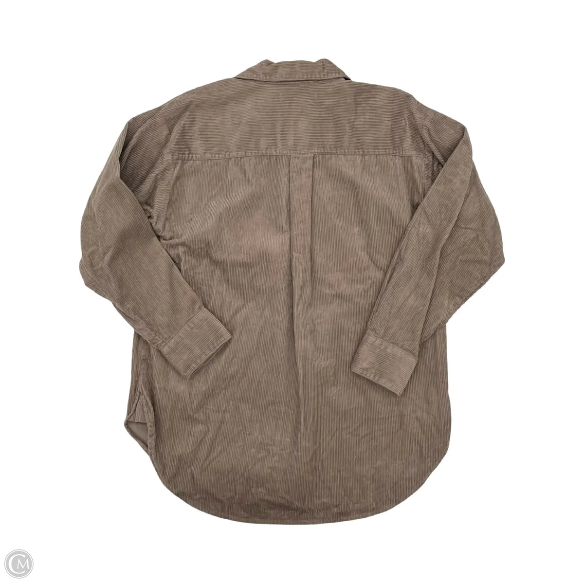 Jacket Shirt By Loft In Brown, Size: S