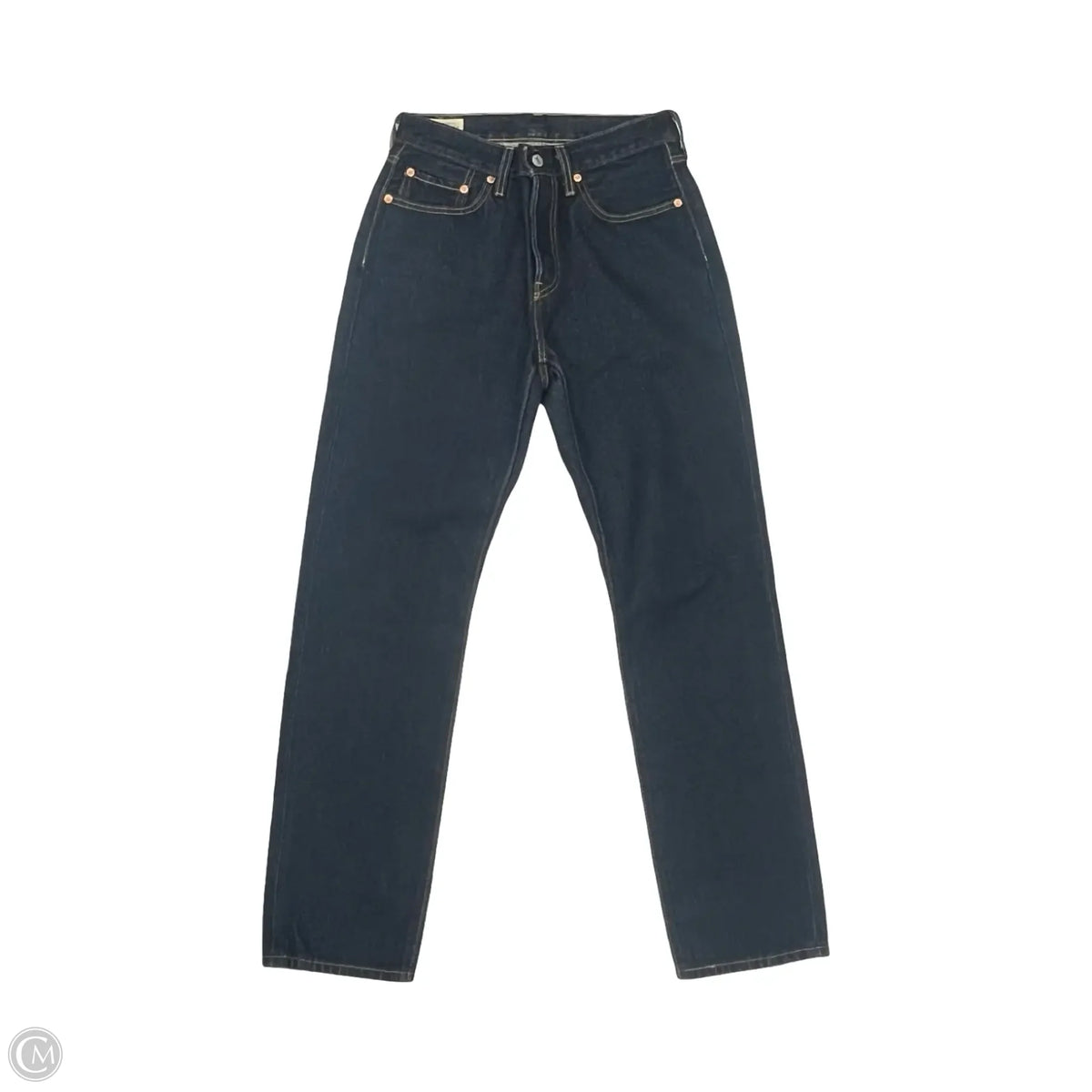 Jeans Straight By Levis In Blue Denim, Size: 4