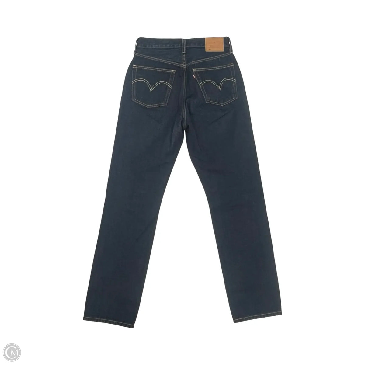 Jeans Straight By Levis In Blue Denim, Size: 4