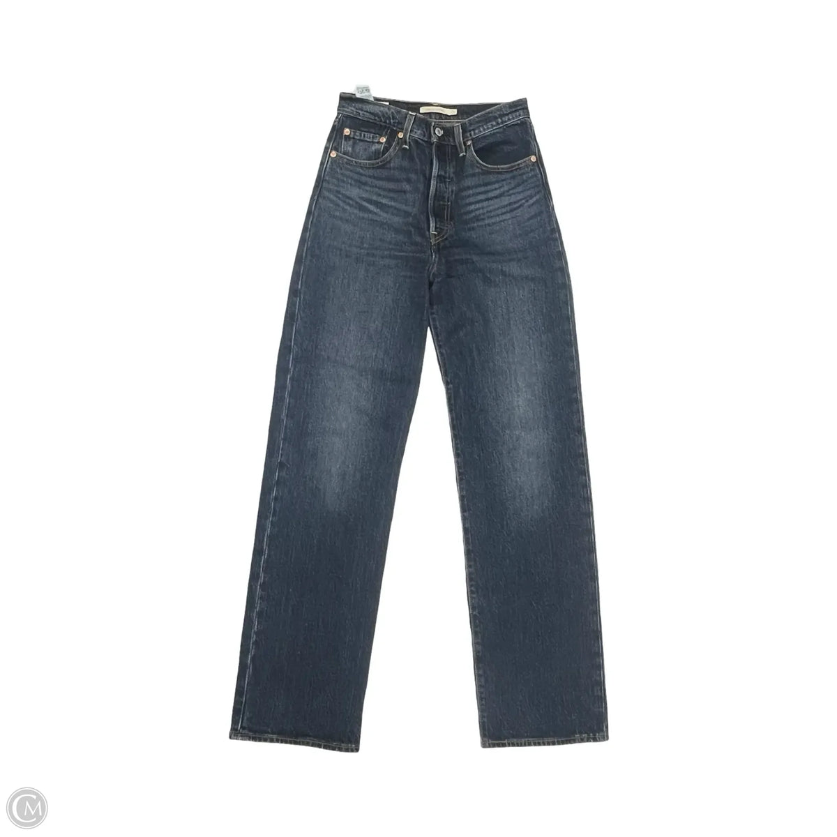 Jeans Straight By Levis In Blue Denim, Size: 4