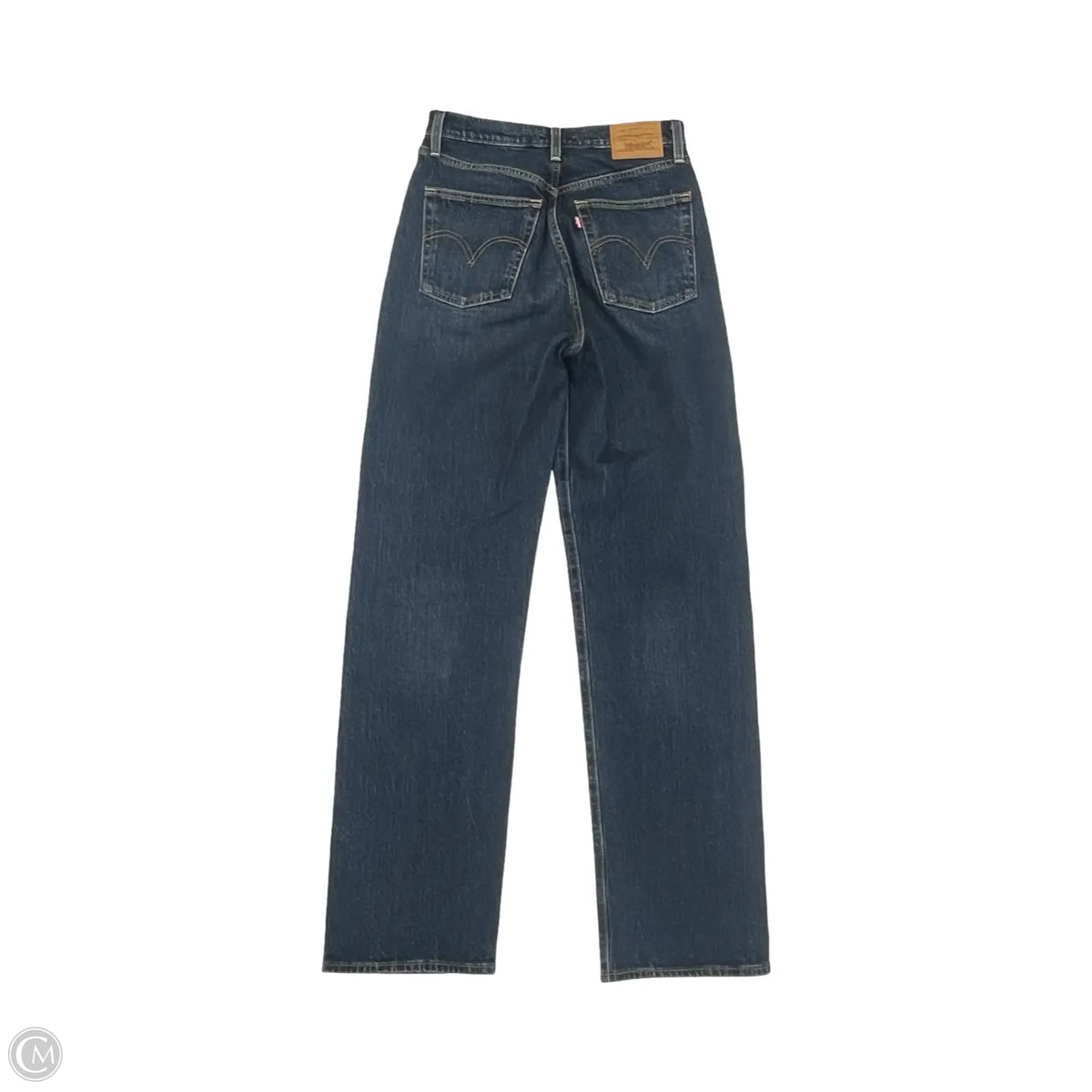 Jeans Straight By Levis In Blue Denim, Size: 4