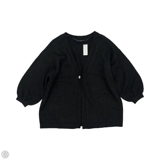 Sweater Cardigan By Lane Bryant In Black, Size: 1x