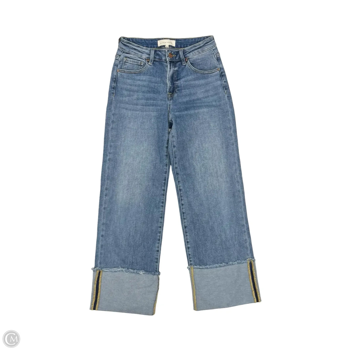 Jeans Straight By Risen In Blue Denim, Size: 4
