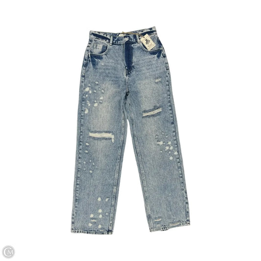 Jeans Straight By Easel In Blue Denim, Size: M