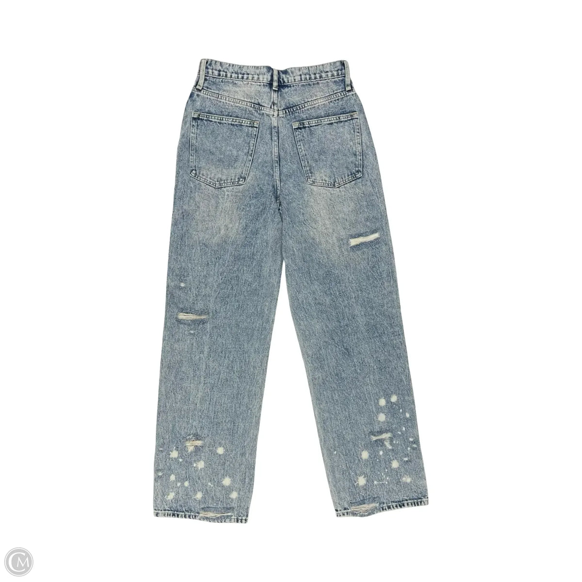 Jeans Straight By Easel In Blue Denim, Size: M