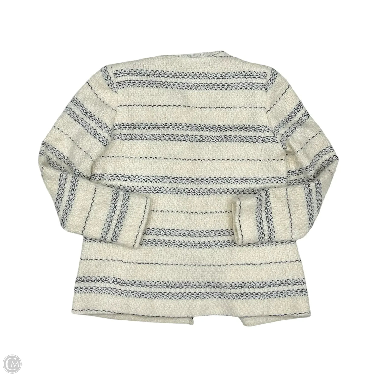 Blazer By Express In Blue & Cream, Size: S