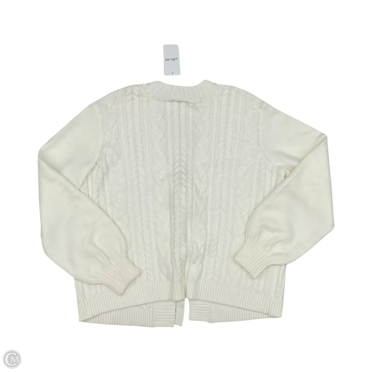 Sweater Cardigan By Willow & Root In Cream, Size: S