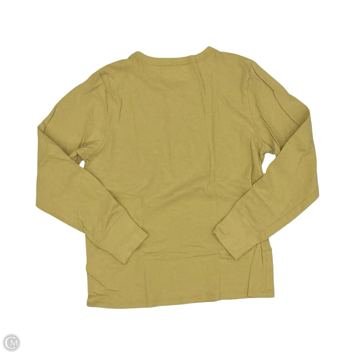 Top Long Sleeve By Evereve In Yellow, Size: L