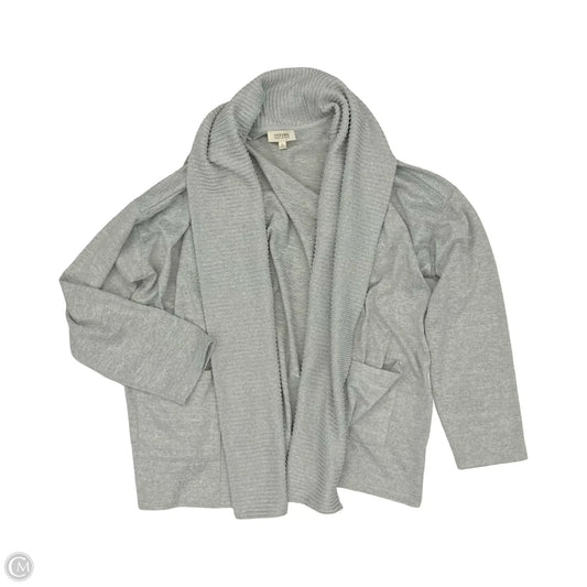 Sweater Cardigan By Haven In Grey, Size: Xl