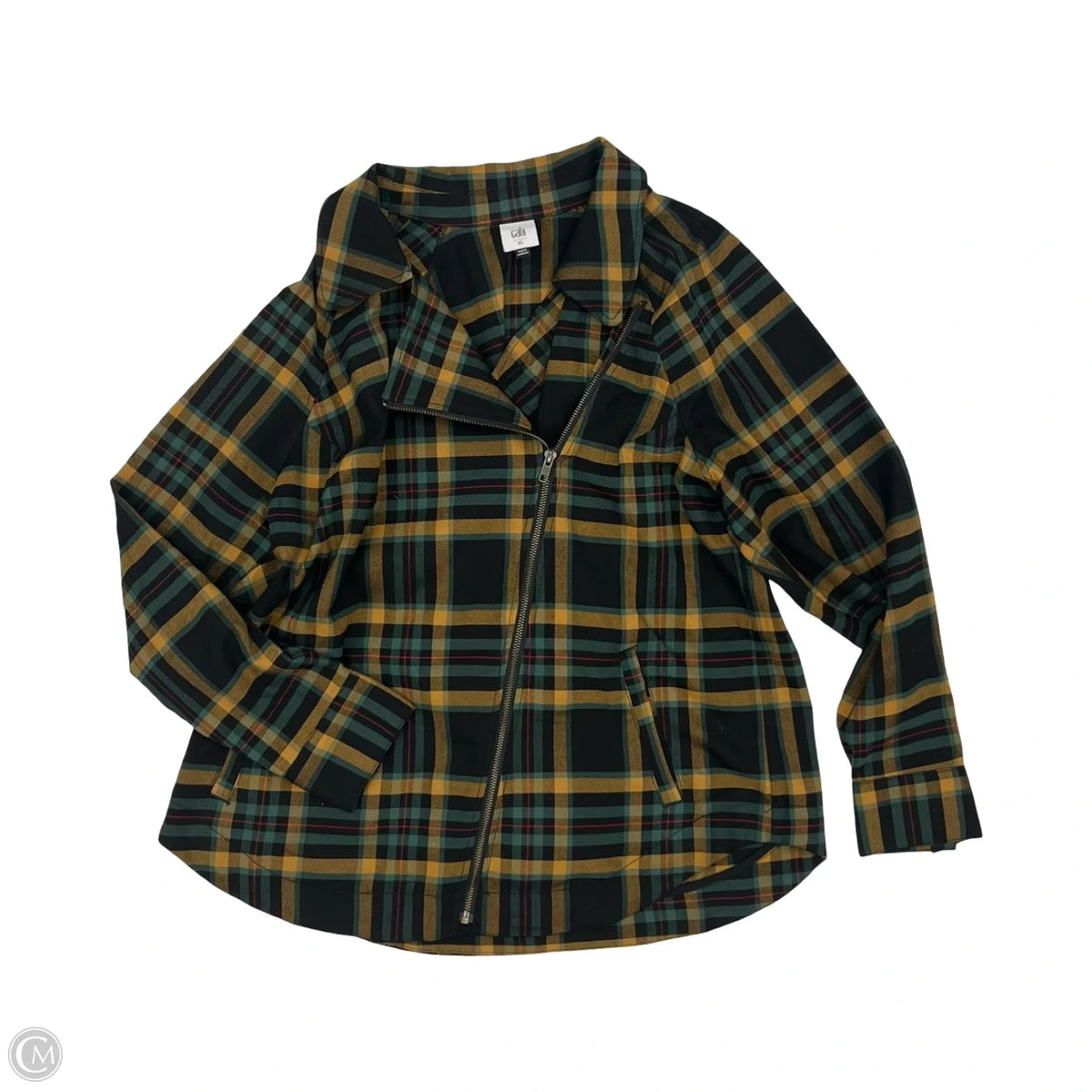 Jacket Other By Cabi In Plaid Pattern, Size: Xl