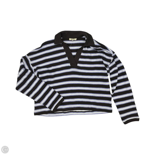 Top Long Sleeve By Madewell In Brown & Purple, Size: L