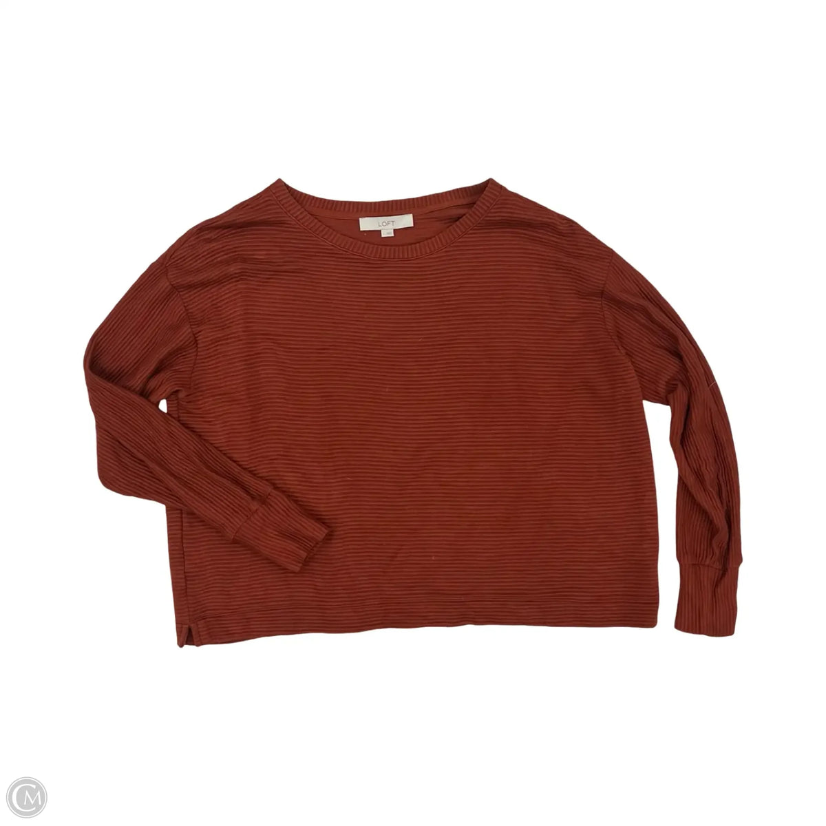 Top Long Sleeve By Loft In Orange, Size: L