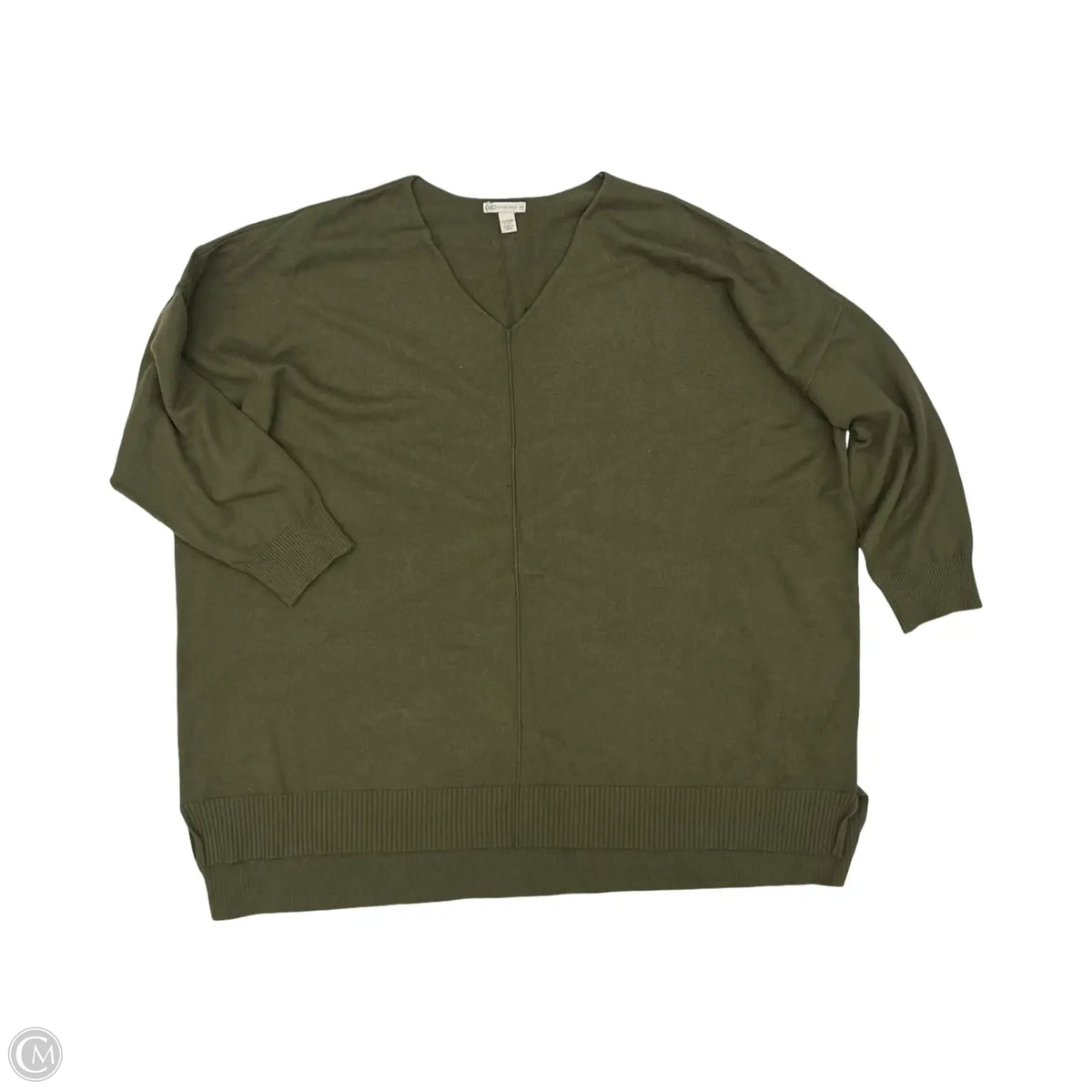 Sweater By Cato In Green, Size: 3x