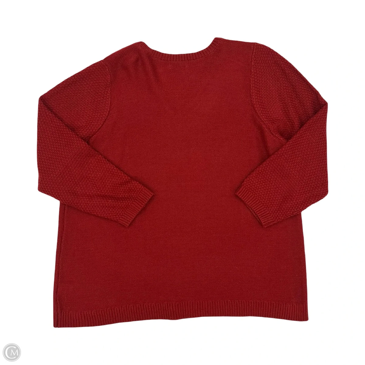 Sweater By Croft And Barrow In Red, Size: 2x