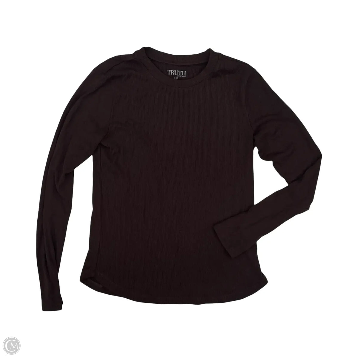 Top Long Sleeve By Truth In Brown, Size: L