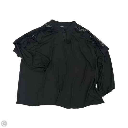 Blouse Long Sleeve By Torrid In Black, Size: 4x