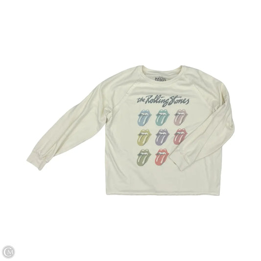 Top Long Sleeve By Clothes Mentor In Cream, Size: L