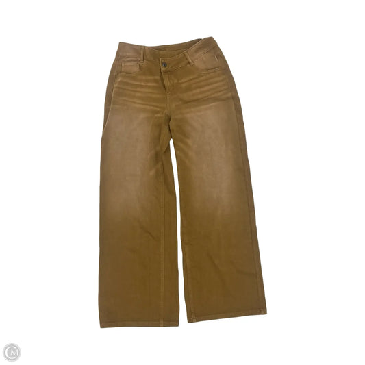 Jeans Wide Leg By Halara In Brown Denim, Size: S