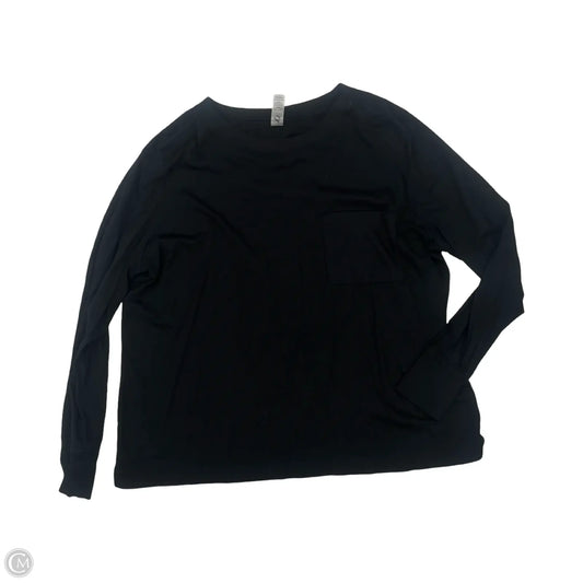 Top Long Sleeve By Lou And Grey In Black, Size: Xl