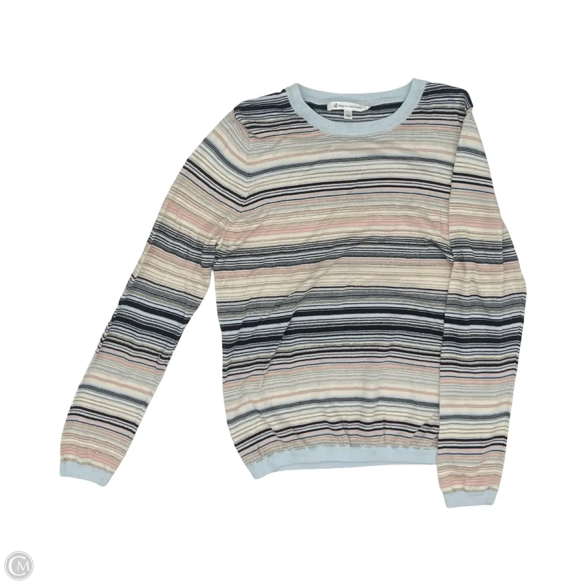 Sweater By Brooks Brothers In Striped Pattern, Size: L