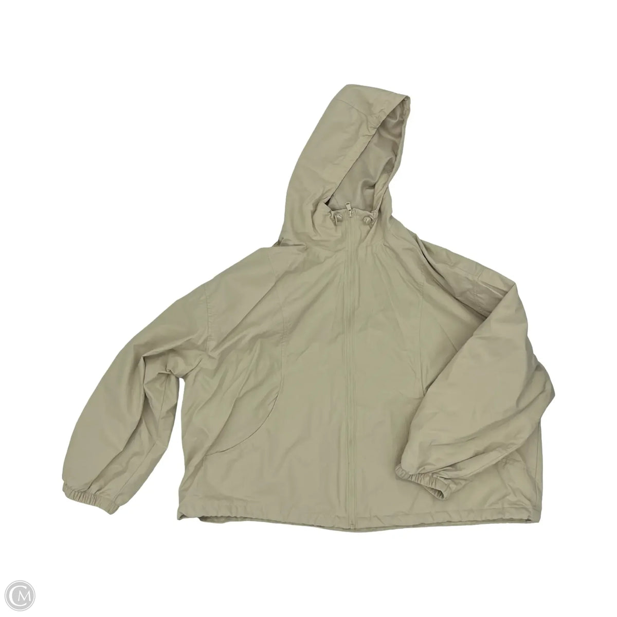 Jacket Windbreaker By Old Navy In Tan, Size: 2x