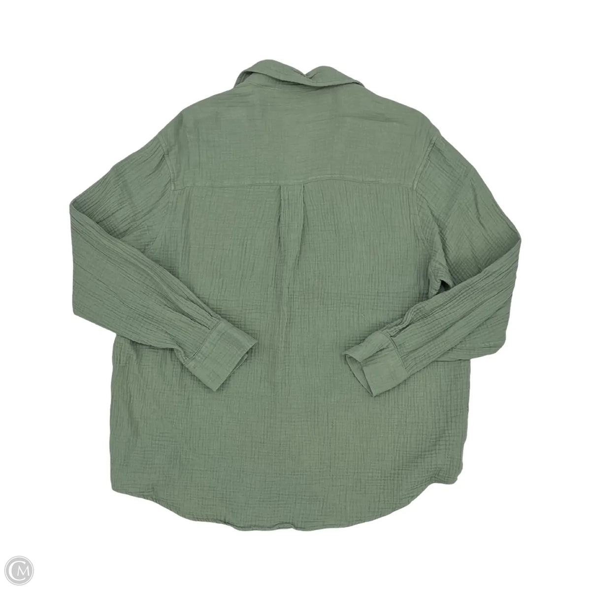 Top Long Sleeve By Gap In Green, Size: M