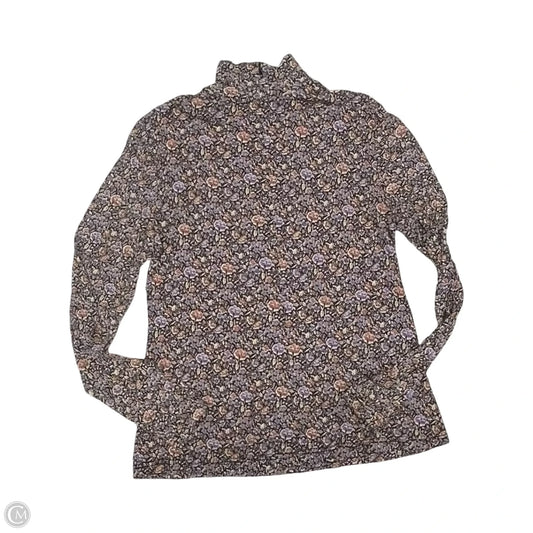 Top Long Sleeve By Rebecca Taylor In Floral Print, Size: S