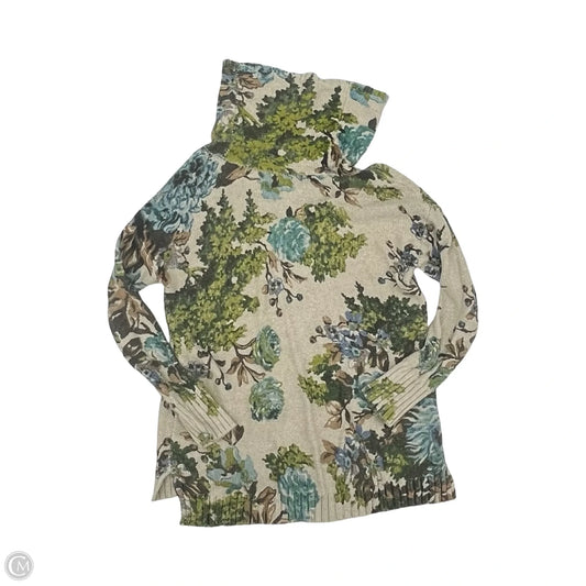 Sweater By J. Jill In Green & Tan, Size: S