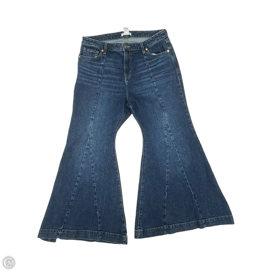 Jeans Flared By Festi In Blue Denim, Size: 12p