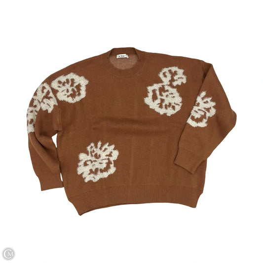 Sweater By In Loom In Brown & White, Size: L