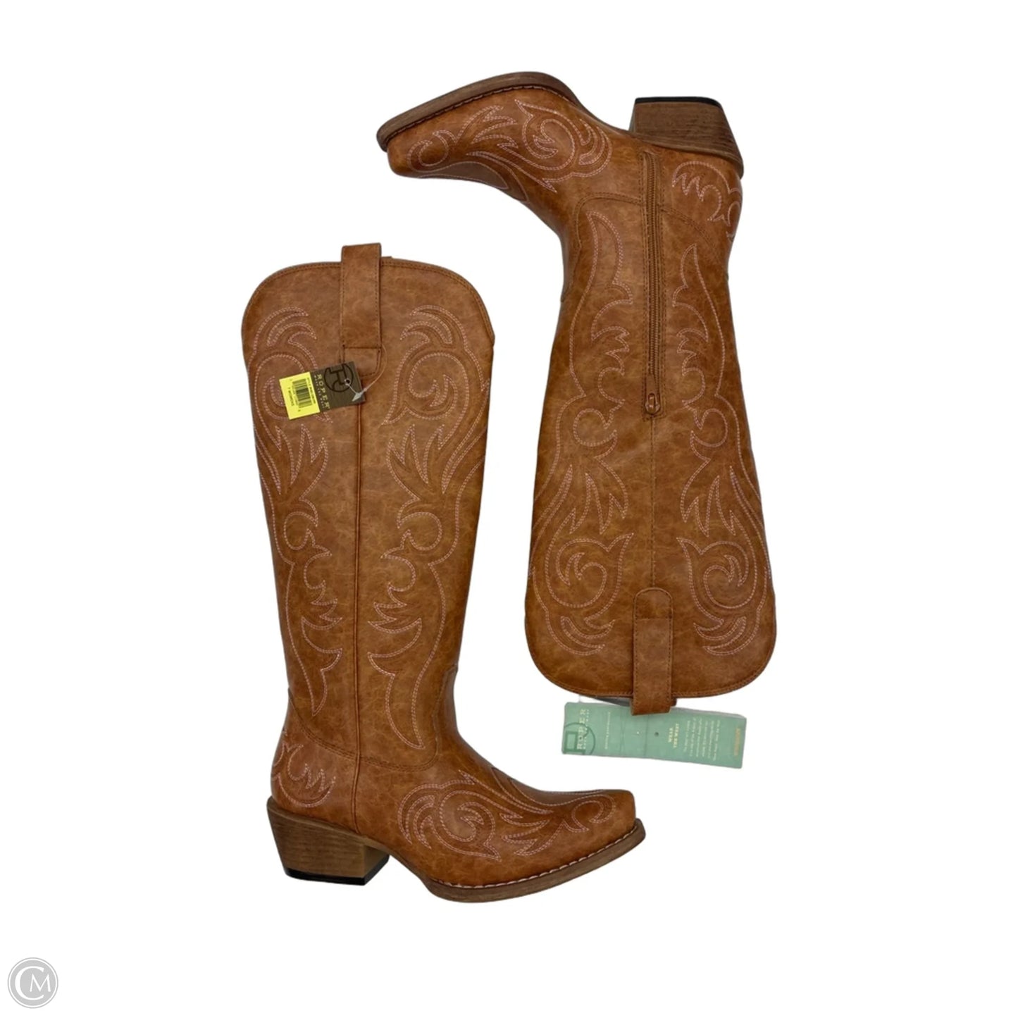 Boots Western By Roper In Brown & White, Size: 7