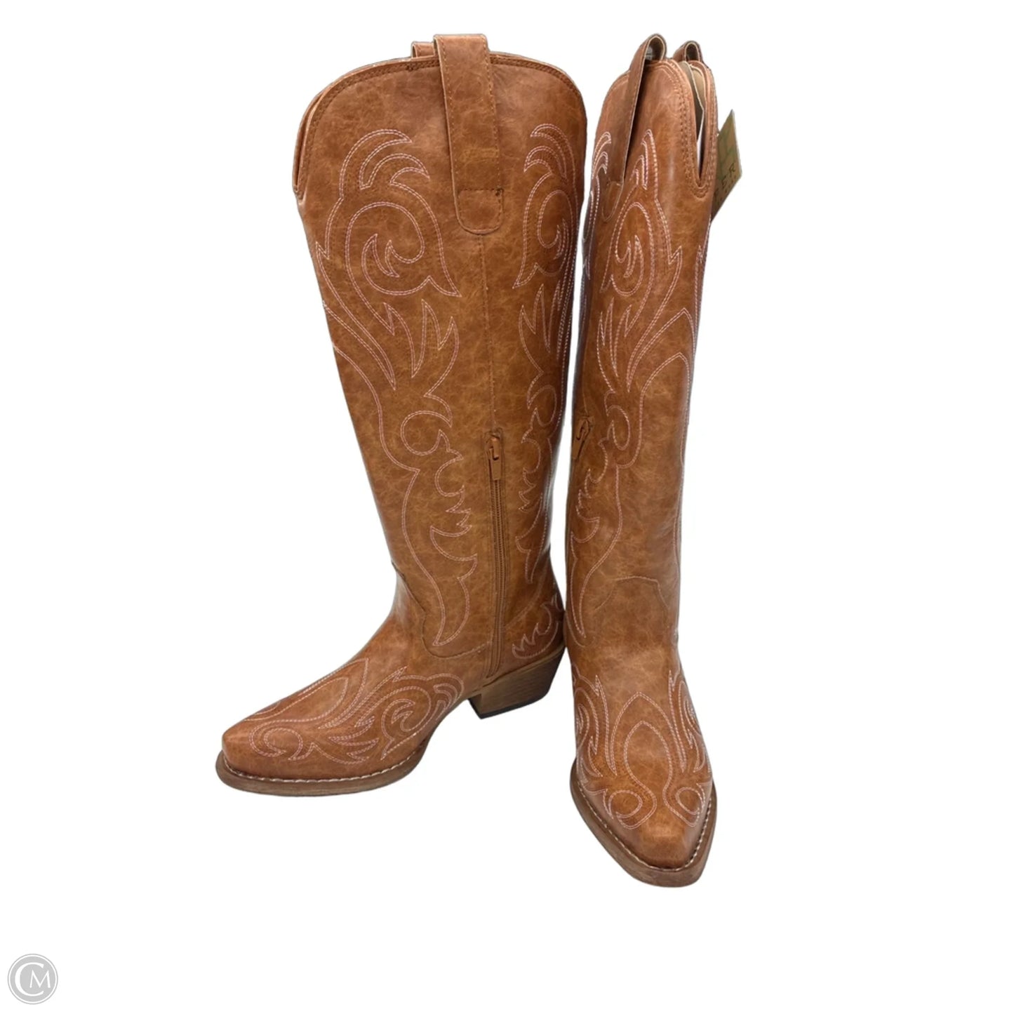 Boots Western By Roper In Brown & White, Size: 7