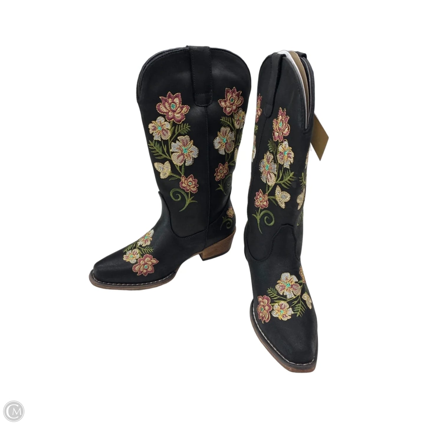 Boots Western By Roper In Floral Print, Size: 7